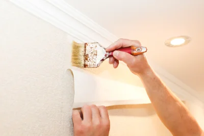 Pose de papier peint à Dunet — revêtements muraux et toiles de verre